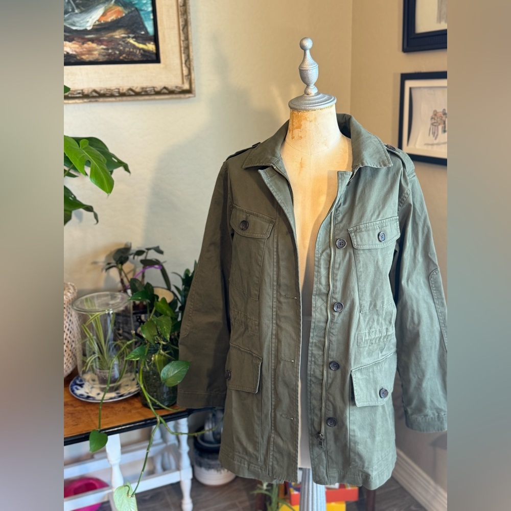 Banana Republic Green Military Field Jacket